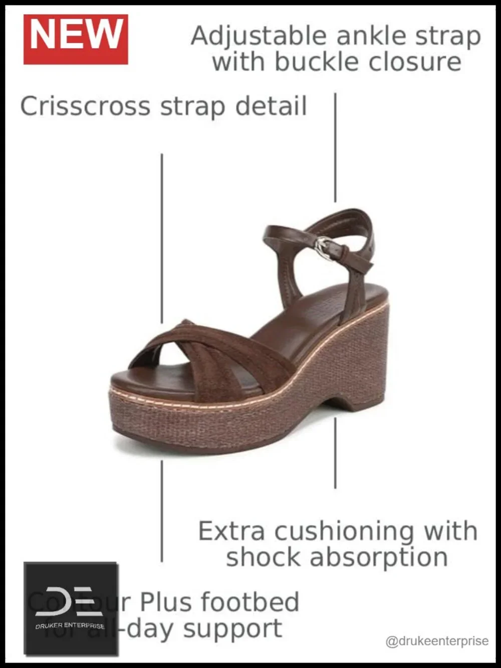 Women's Platform Wedge Sandals | Suede, Leather, or Raffia | Open Toe with